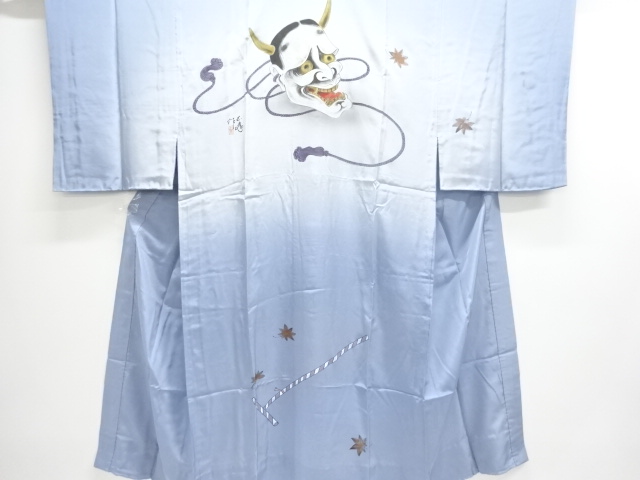 JAPANESE KIMONO / ANTIQUE MENS HITOE JUBAN / HANNYA